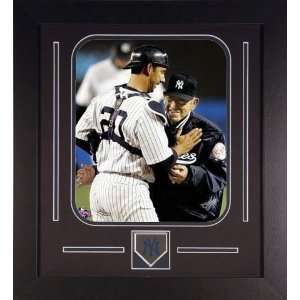 Jorge Posada and Yogi Berra New York Yankees   1st Pitch   Framed 8x10 