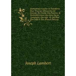   tre Utile Ã? Tou (French Edition) Joseph Lambert  Books