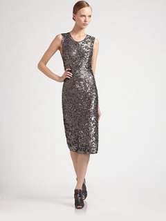 Donna Karan   Sequin Sheath Dress    