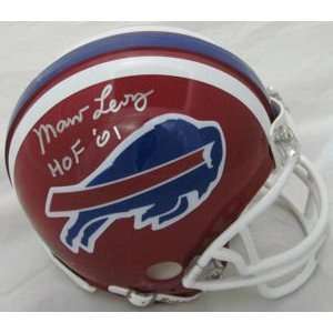 Marv Levy Signed Buffalo Bills Mini Helmet W/hof