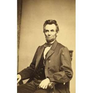  Seated Photo of Abraham Lincoln, Taken in Mathew Bradys 