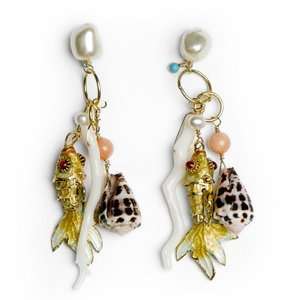 Meg Carter Designs Freshwater Pearl, White Branch Coral, Salmon Coral 