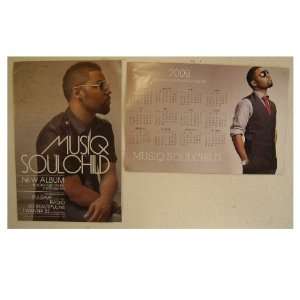  Musiq Soulchild Poster Double Sided Music Calendar 