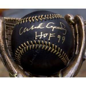 Orlando Cepeda Signed Ball   Official Black Major League in Gold 