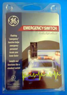 GE Emergency 911 Flashing Light Switch GET HELP FAST  