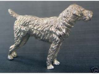   silver schnauzer german dog figurine one of a collection of english