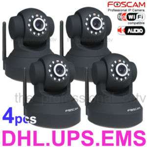 4xFoscam WiFi Wireless Pan/Tilt CCTV IP Cameras FI8918W  