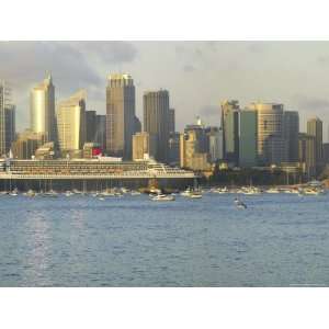 Queen Mary 2 on Maiden Voyage Arriving in Sydney Harbour, New South 