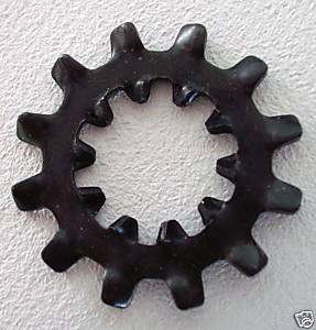 50 LOCK WASHER 3/8 INTERNAL EXTERNAL TOOTH BLACK OXIDE  