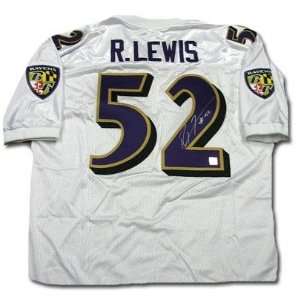 Ray Lewis Autographed Jersey   (White