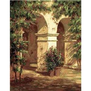 Roger Williams 36W by 48H  Monastery CANVAS Edge #4 1 1/4 image 