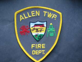 Allen Twp Fire Department Patch Vintage  