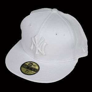 New Era Caps 59Fifty New York Yankees Fitted All White  