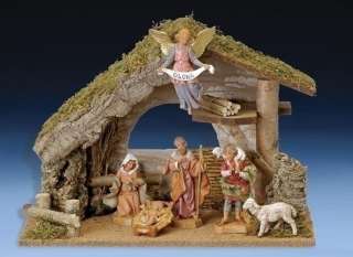 Piece Nativity Set with Stable w/ Italian Stable  
