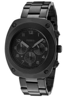 Fossil Watch CH2777 Mens Chronograph Black Dial Black Ion Plated 