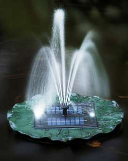 Solar Floating Lily Fountain with Battery LED & Remote  