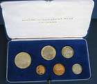 1966 PROOF SET 50c 20c 10c 5c 2c 1c CENT AUSTRALIA AUSTRALIAN BLUE 