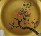 Fuji Japanese Flowering Tree Lacquered Bowl & Plate Set