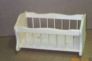 DOLL CRADLE UNFINISHED PINE WOOD  