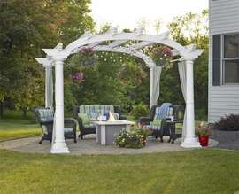 Cape Cod Arched Pergola (10 x 10)  