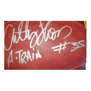  Anthony Thomas Autographed Wilson NFL Football with A 
