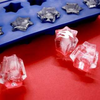 Lot of 2 Star Shaped Mini Gelatin Molds Ice Cube Trays 703253505208 