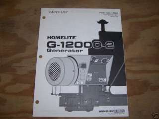 584) Homelite Generator Parts Bk G 12000 2  