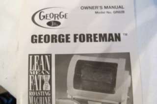 George Foreman Model GR82B Lean Mean Fat Reducing Roasting Machine 