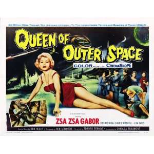  Queen of Outer Space   Zsa Zsa Gabor Movie Poster   31*24 