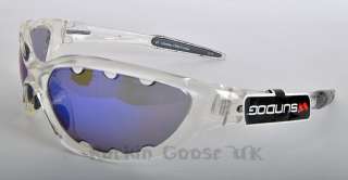 Sundog Madman Golf Cycling Ski Sunglasses Crystal & Mirror Light 