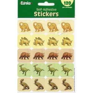   Assorted Dinosaur Self adhesive Stickers, Set of 120 Toys & Games
