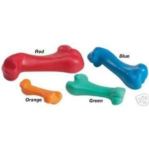   Zanies Hard Rubber Bones 4 1/2 Orange Dog Chew Toy