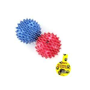  New   Rubber spike dog balls   Case of 24 by dukes Pet 
