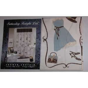 Talking Fashion Fabric Shower Curtain by Saturday Knight Ltd 