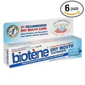 Biotene Dry Mouth Toothpaste, Fresh Mint Original, 4.5 Ounce Box (Pack 