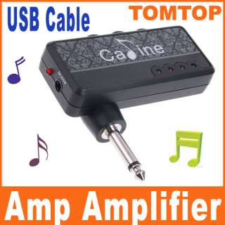 Headphone Guitar Amplug Amplifier Mini Amp  USB Charge Cable 
