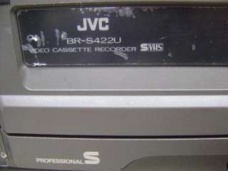 HITACHI Z 2000A JVC BR S422U SVHS COLOR STUDIO DIGITAL VIDEO CAMERA 3 