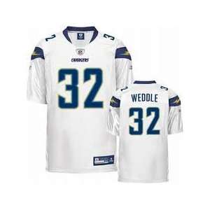  Reebok Eric Weddle San Diego Chargers White Authentic Jersey 