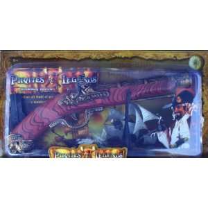  Pirate Flintock Gun with Display Stand   Red Stock Toys & Games