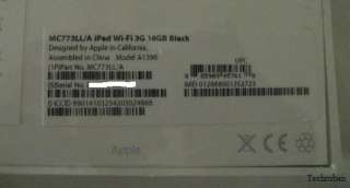 NEW Sealed Apple iPad 2 16GB 3G Wi Fi AT&T Black Tablet 885909457618 