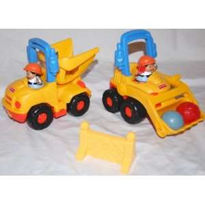  Lot of 2 Fisher Price Little People Construction Vehicles 