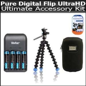 Ultimate Accessory Kit For The Pure Digital Flip UltraHD Camcorder 3rd 