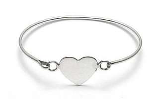 Sterling Silver Heart Engravable 5 Baby Bracelet A5113  