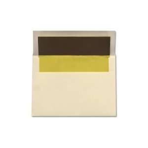   Foil Lining Envelopes   Pack of 250   Natural with Gold Foil Lining