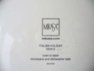 Mikasa Italian Holiday DINNER PLATE Stoneware Disc. EUC  