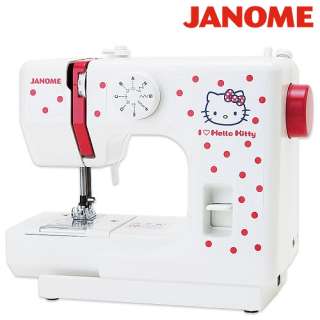 Youre seeing a very cute Janome Hello Kitty polka dot sewing machine 