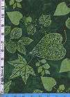 Fabric Hoffman Batik H2304 60 Hunter green Maple leaves