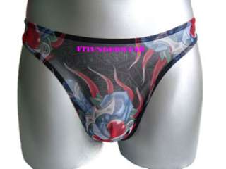 Mens Sexy Brief Underwear Image Print Dessous #BR135  