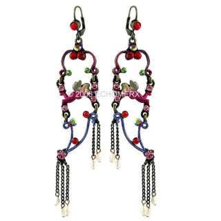 Victorian Style Dangle Earrings Angle 4 Colorful 12 pc  