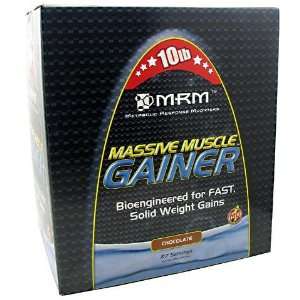  MRM, Massive Muscle Gainer Weight Gainer Chocolate 10 lbs 